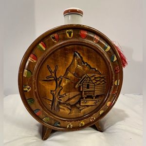 Vintage Unusual 1950s Reuge Of Switzerland Mid Century Decanter /Music Box